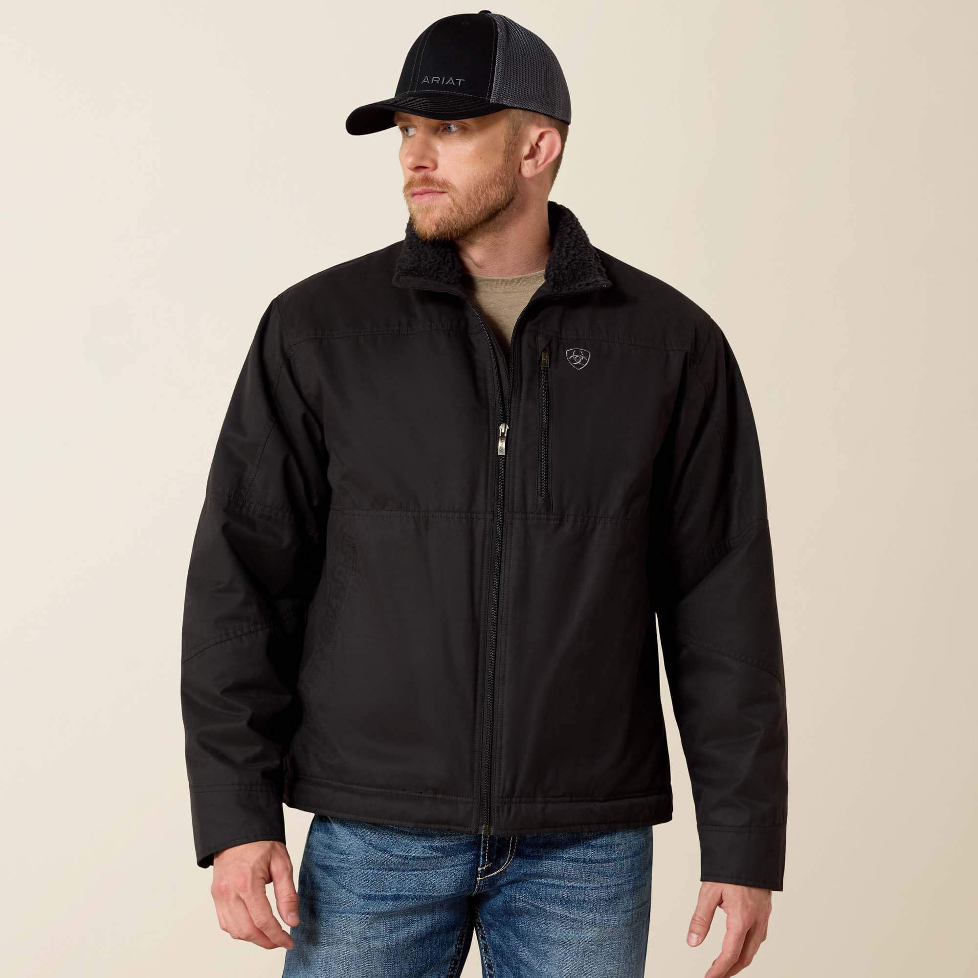 Grizzly Canvas Jacket Men - BLACK
