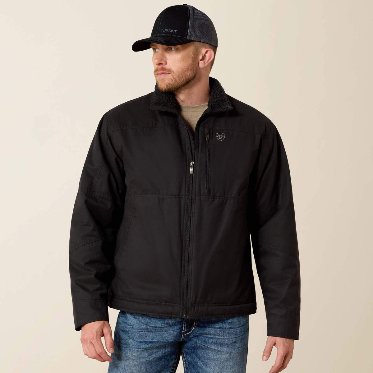Grizzly Canvas Jacket Men - BLACK