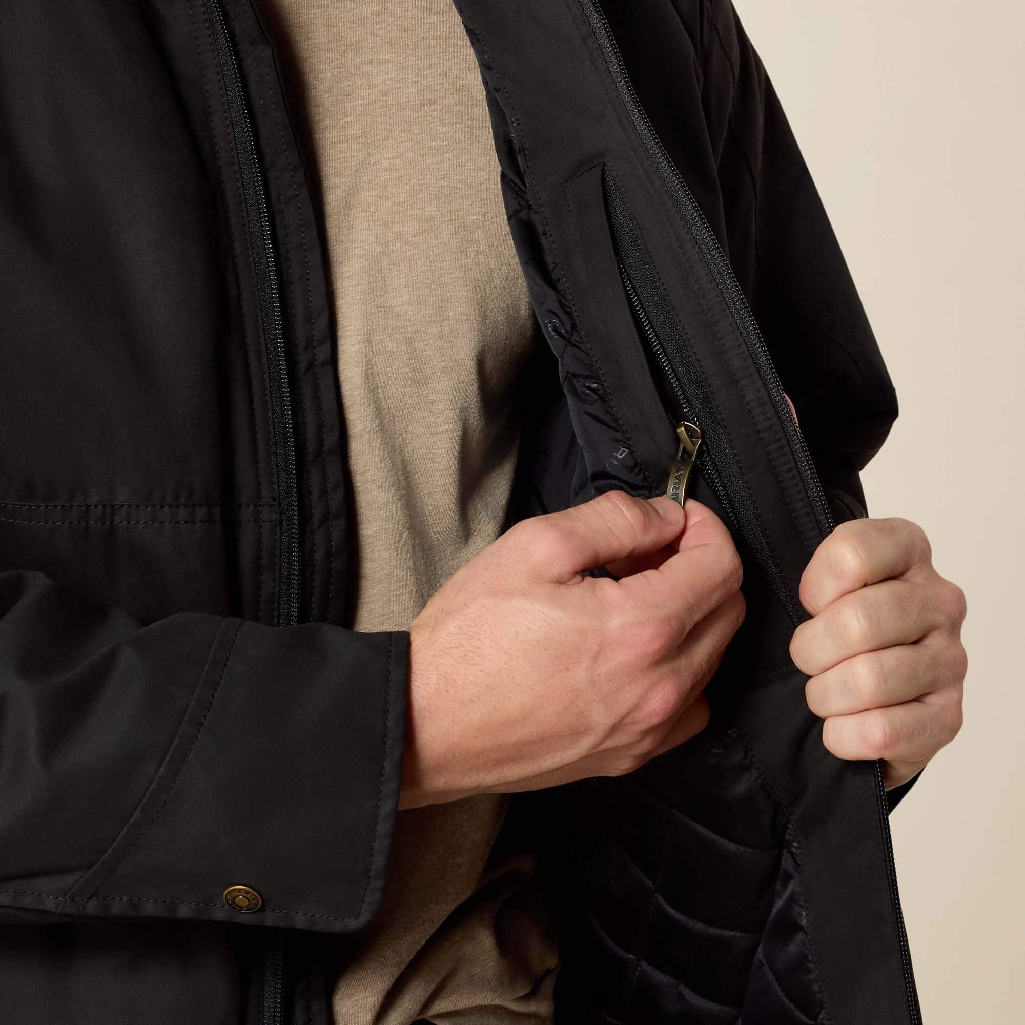 Grizzly Canvas Jacket Men - BLACK