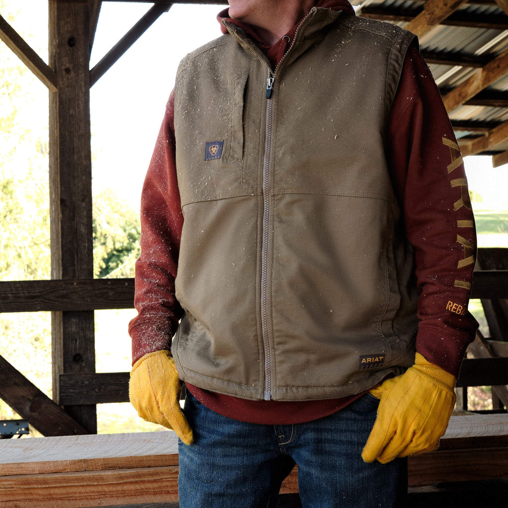 Rebar DuraCanvas Vest Men - FIELD KHAKI