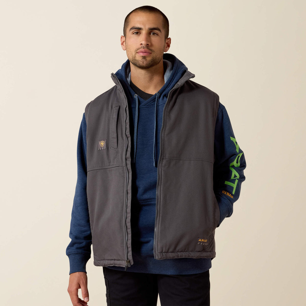 Rebar DuraCanvas Vest Men - REBAR GREY