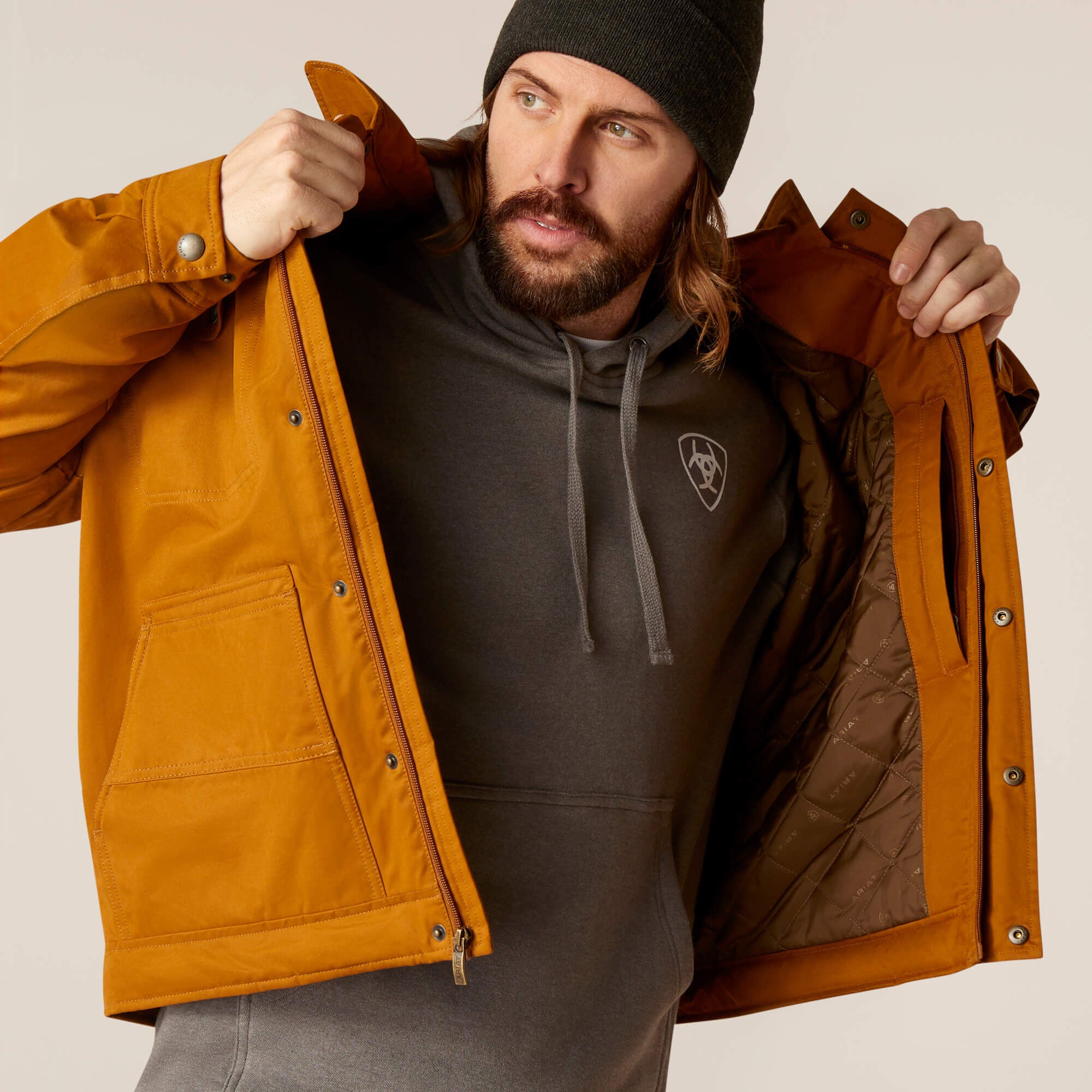 Grizzly 2.0 Canvas Conceal and Carry Jacket Men - CHESTNUT