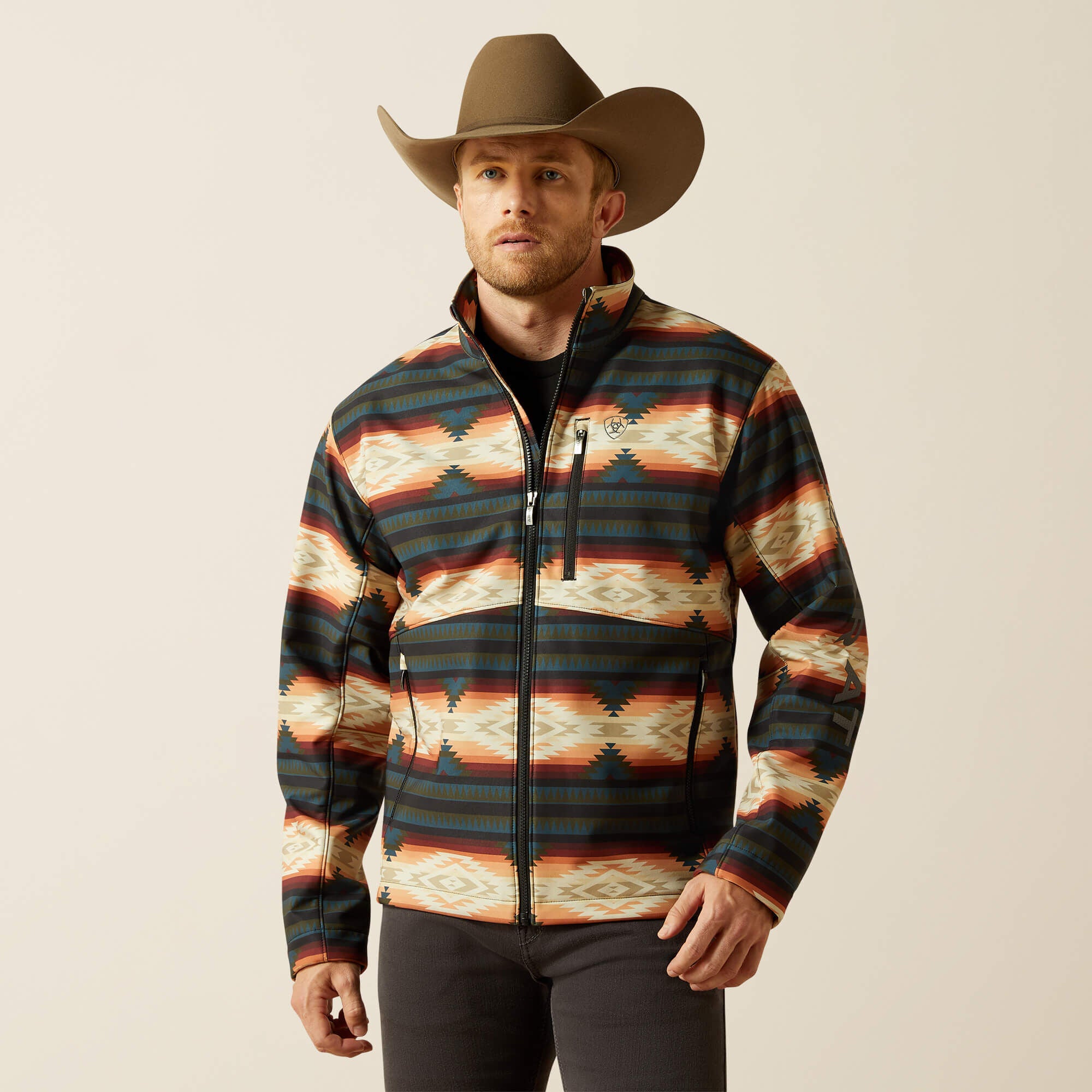 Logo Softshell Jacket Men - RED SOUTHWEST