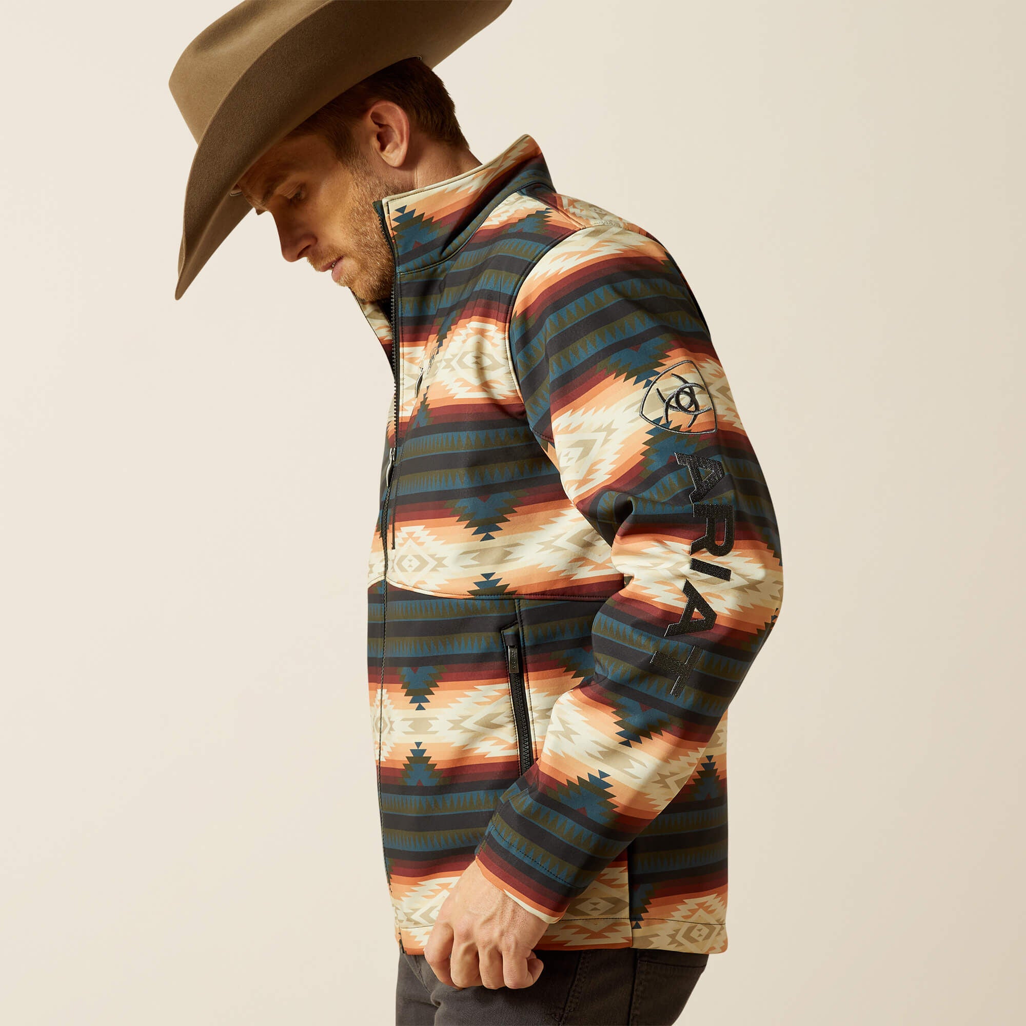 Logo Softshell Jacket Men - RED SOUTHWEST
