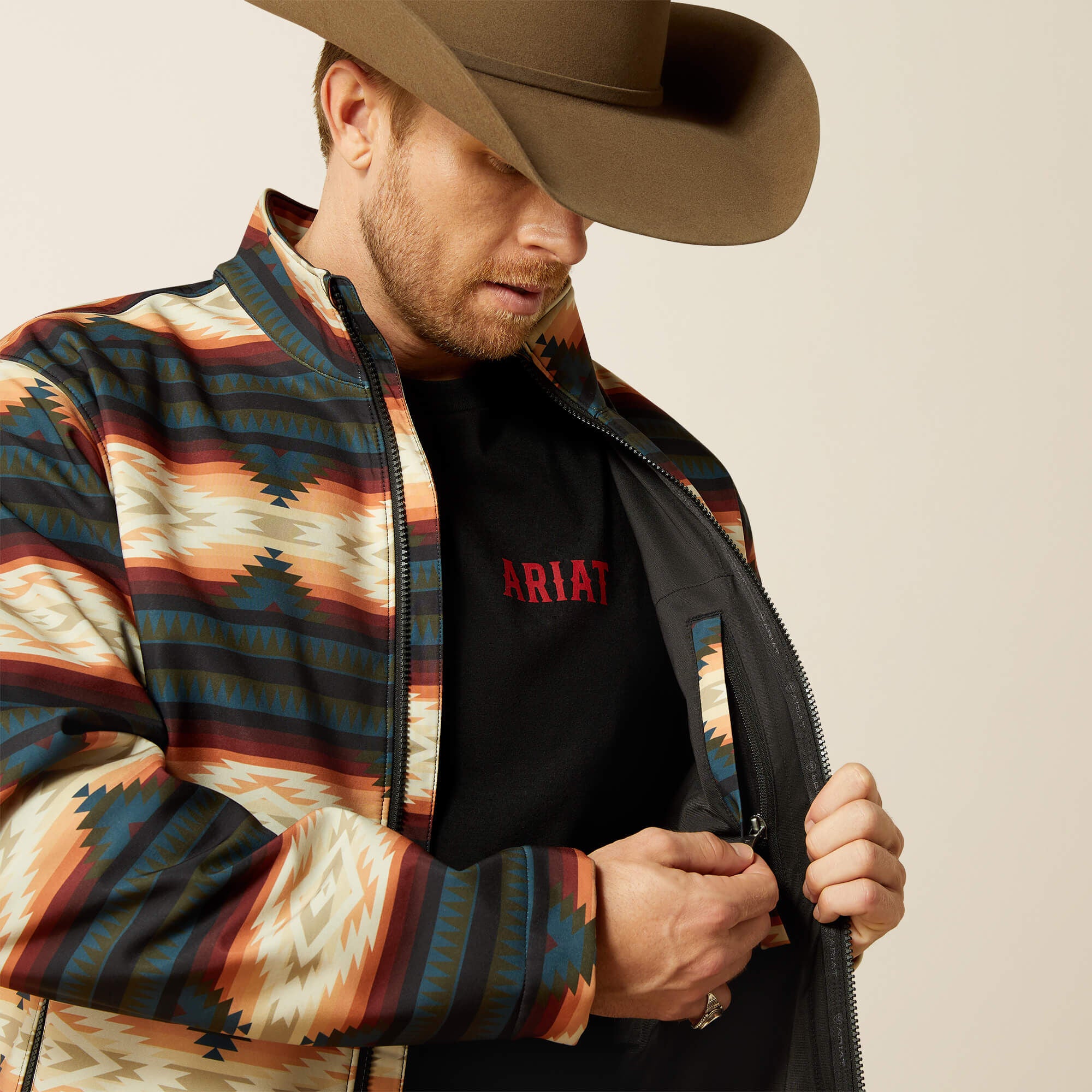 Logo Softshell Jacket Men - RED SOUTHWEST