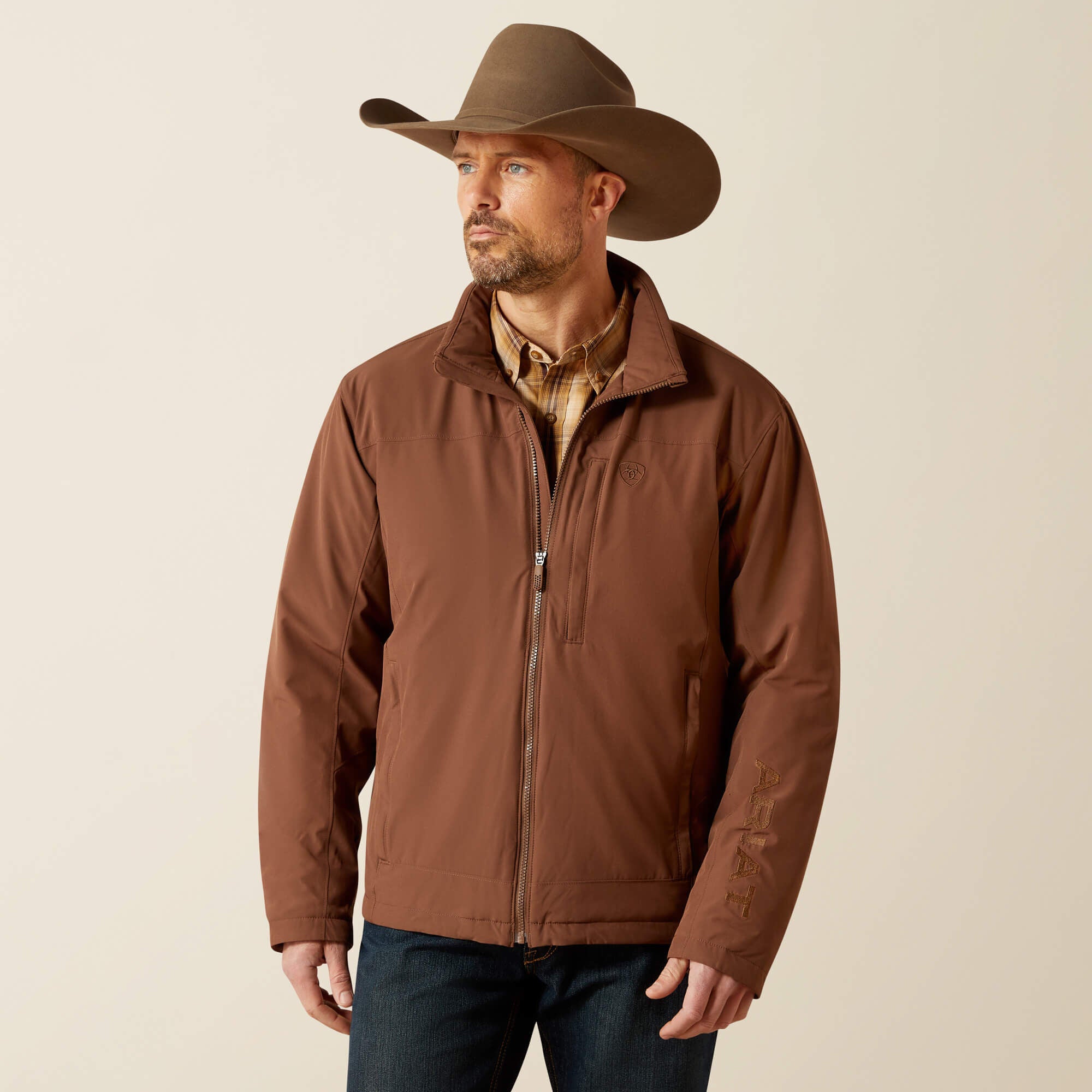 Pioneer Stretchshell Jacket Men - CARAFE BROWN