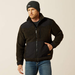 Western Sherpa Jacket Men - BLACK