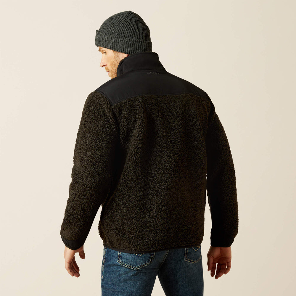 Western Sherpa Jacket Men - BLACK