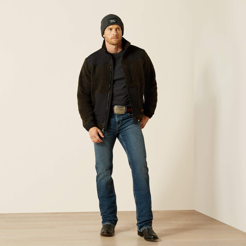 Western Sherpa Jacket Men - BLACK