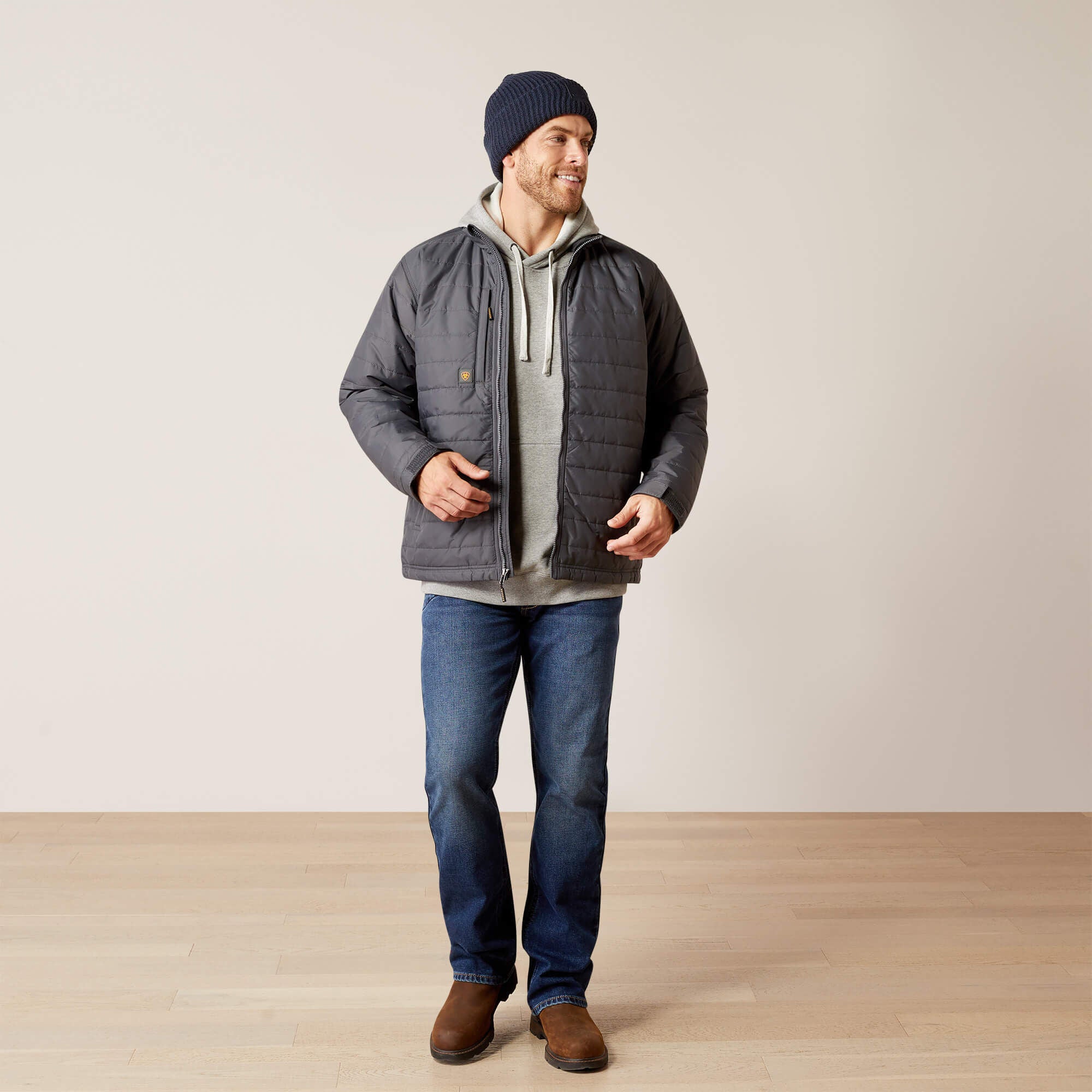 Rebar Cordura Ripstop Lightweight Insulated Jacket Men - REBAR GREY