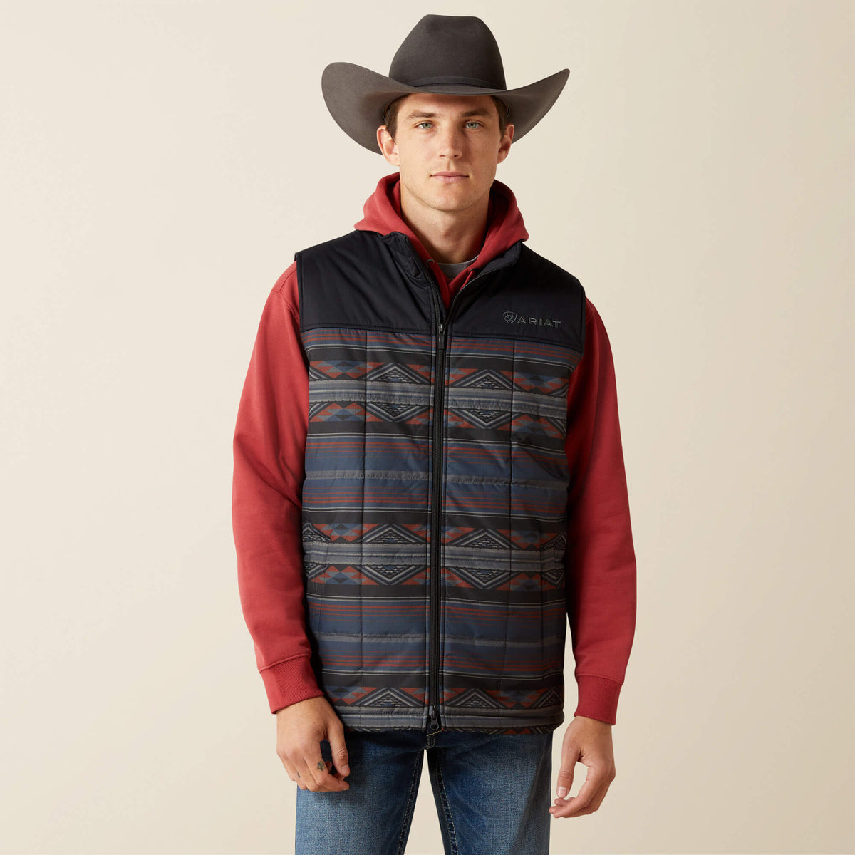 Crius Insulated Vest Men - SOUTHWESTERN/RUST