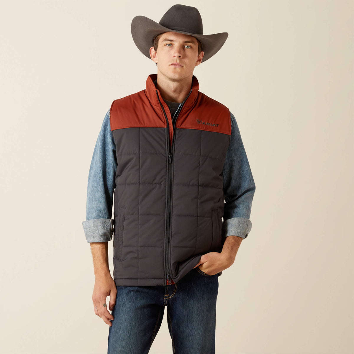 Crius Insulated Vest Men - SMOKED PAPRIKA/PHANTOM