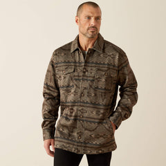 Caldwell Printed Shirt Jacket Men - BEIGE