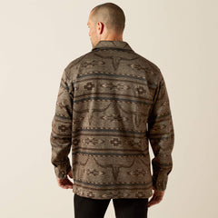 Caldwell Printed Shirt Jacket Men - BEIGE