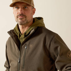 Logo Softshell Jacket Men - EARTH GREEN HEATHER