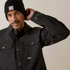 Rebar DuraStretch Utility Softshell Shirt Jacket Men - BLACK