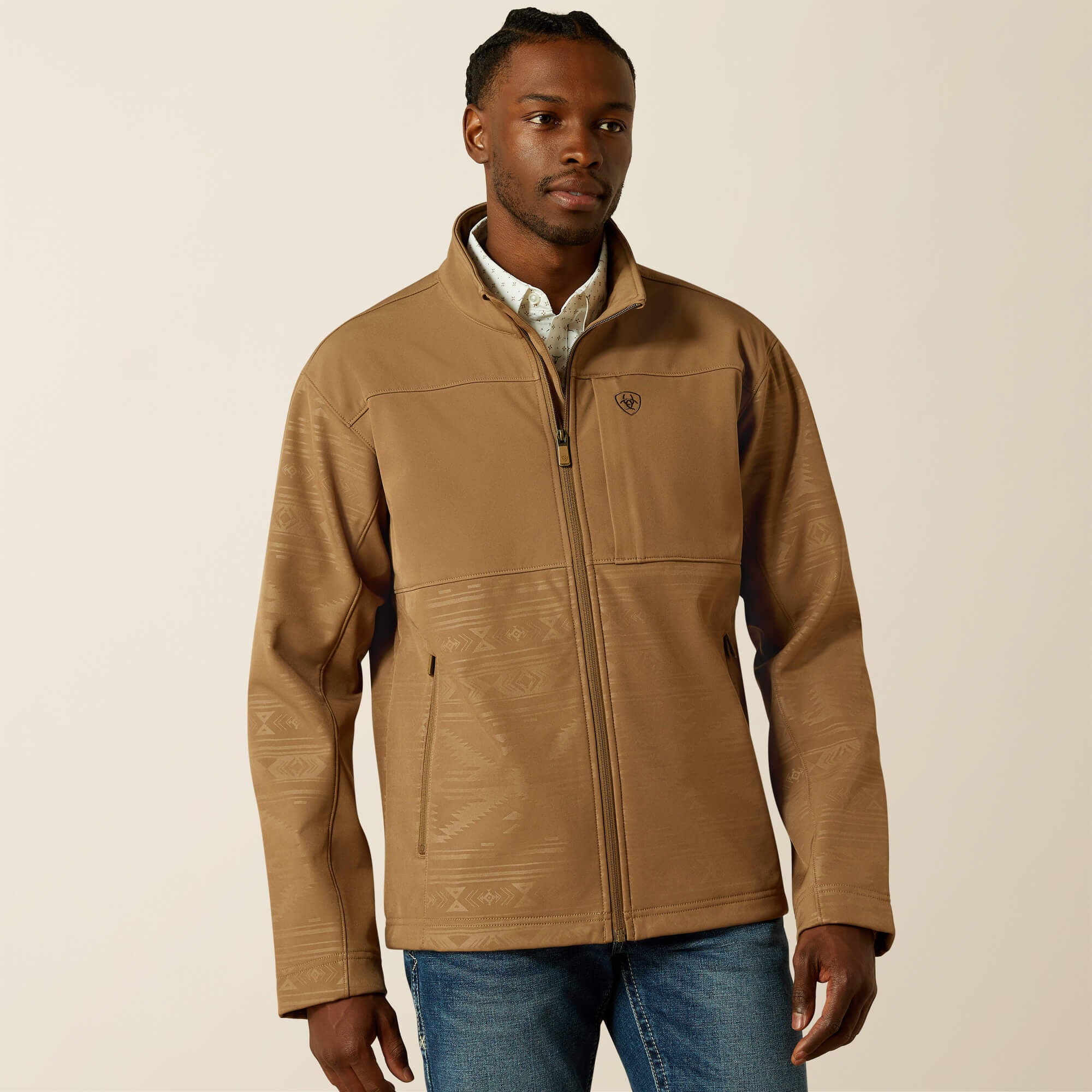 Vernon Softshell Jacket Men - KHAKI SOUTHWEST