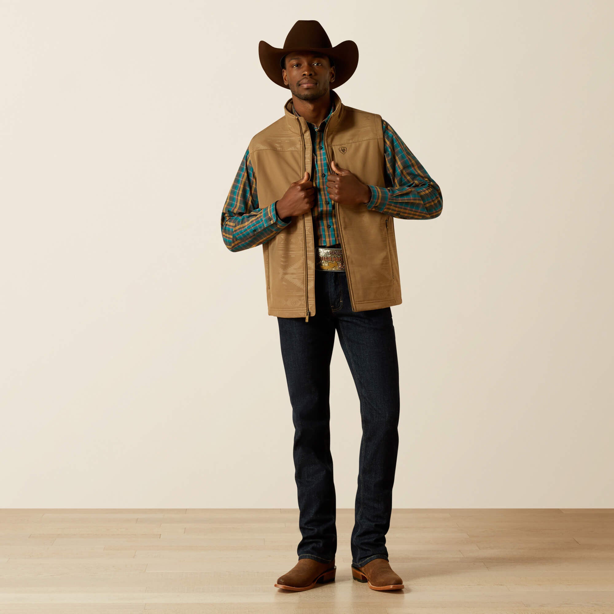 Vernon Softshell Vest Men - KHAKI SOUTHWEST