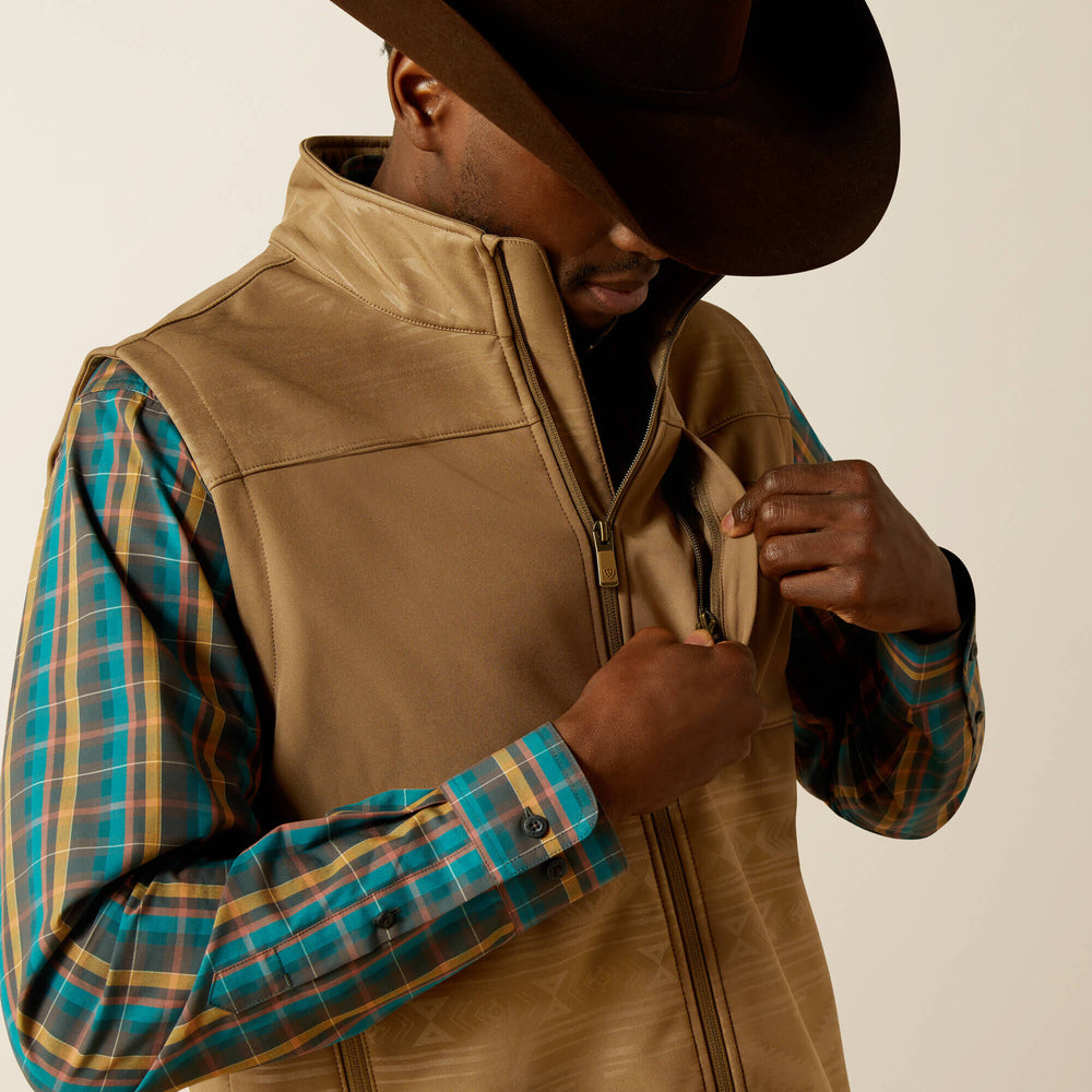 Vernon Softshell Vest Men - KHAKI SOUTHWEST