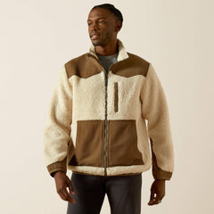 Western Sherpa Jacket Men - WHITE PEPPER