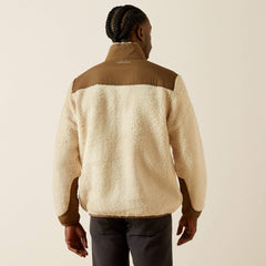 Western Sherpa Jacket Men - WHITE PEPPER