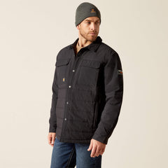 Rebar Cordura Ripstop Insulated Shirt Jacket Men - BLACK