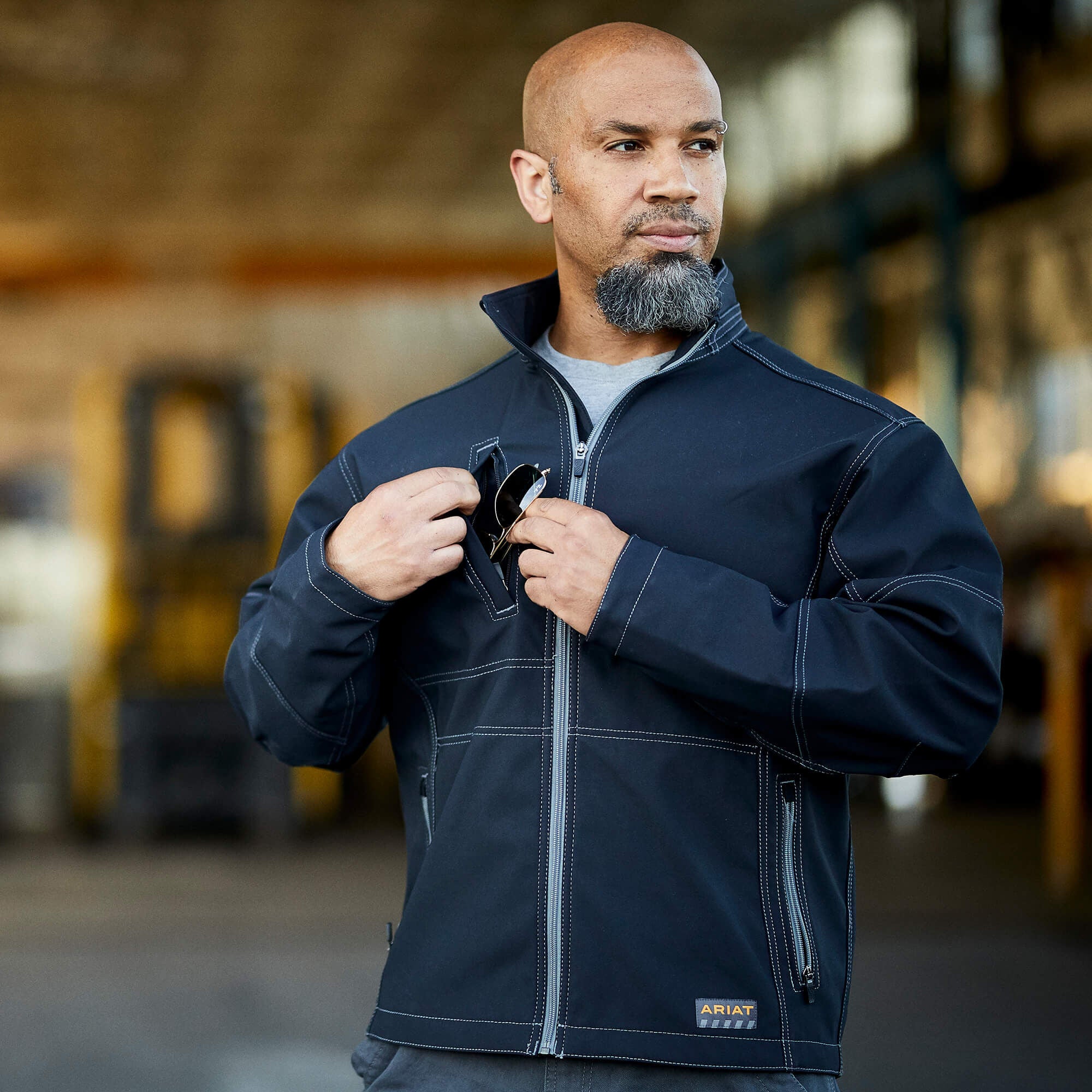 Rebar Stretch Canvas Softshell Jacket Men - BLACK