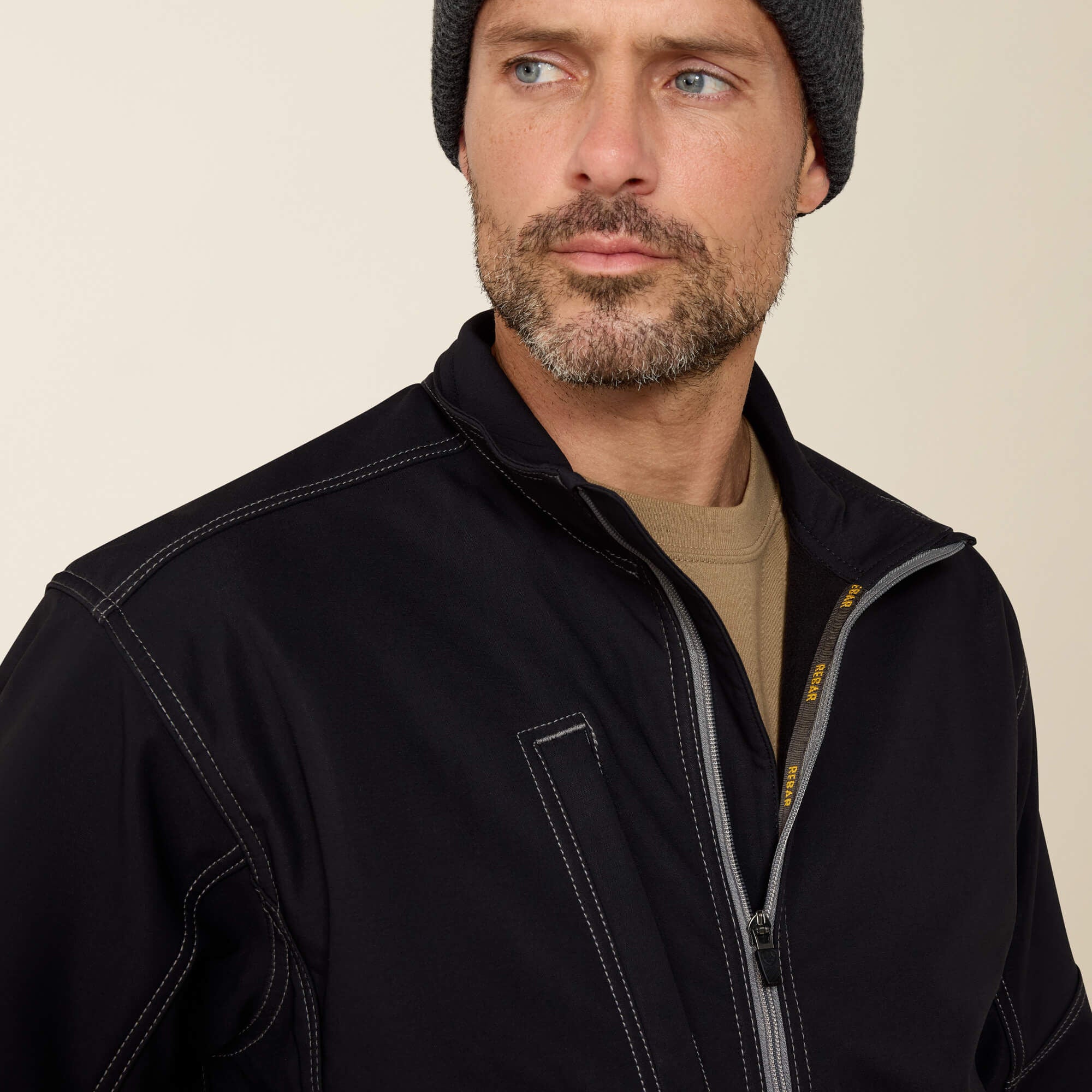 Rebar Stretch Canvas Softshell Jacket Men - BLACK