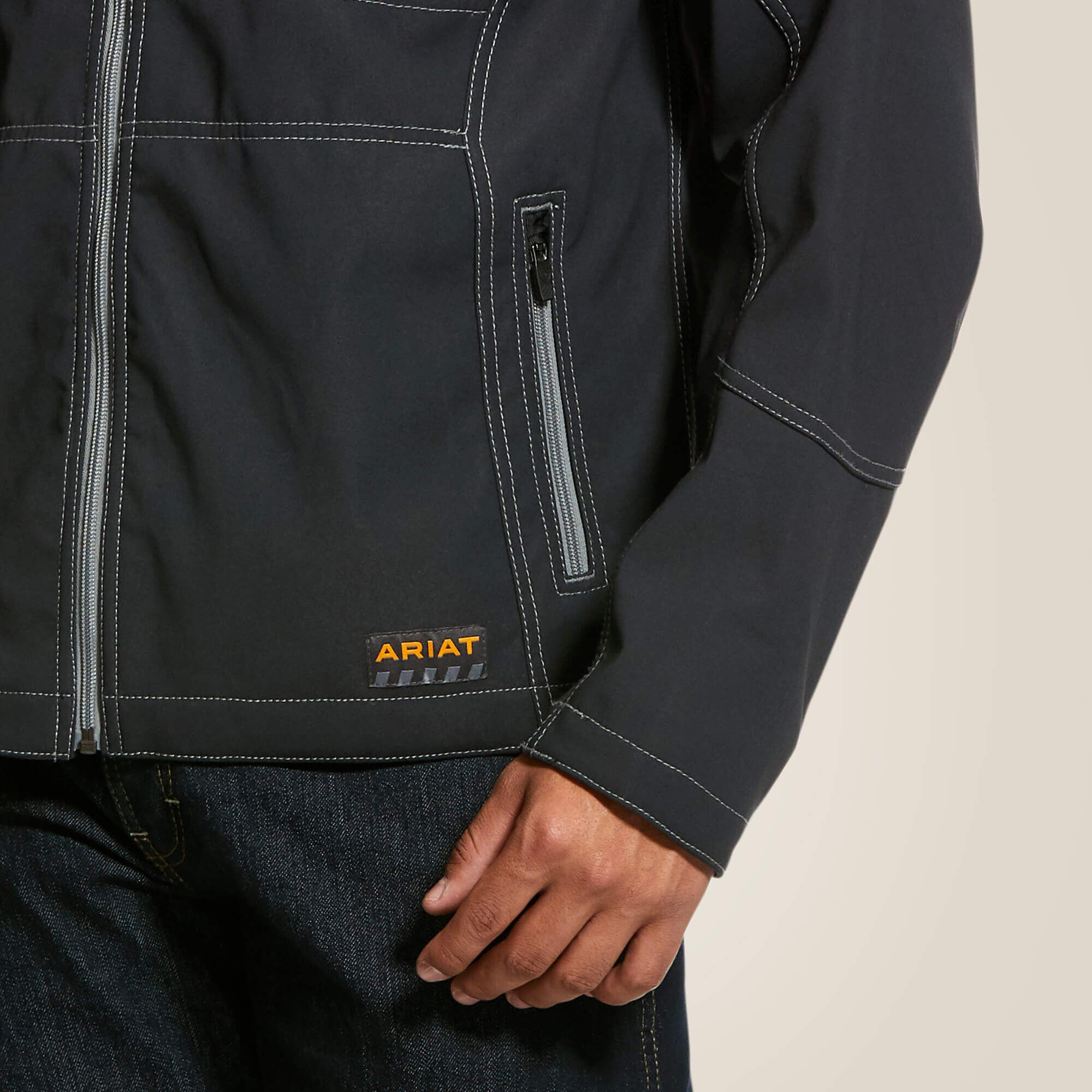 Rebar Stretch Canvas Softshell Jacket Men - BLACK