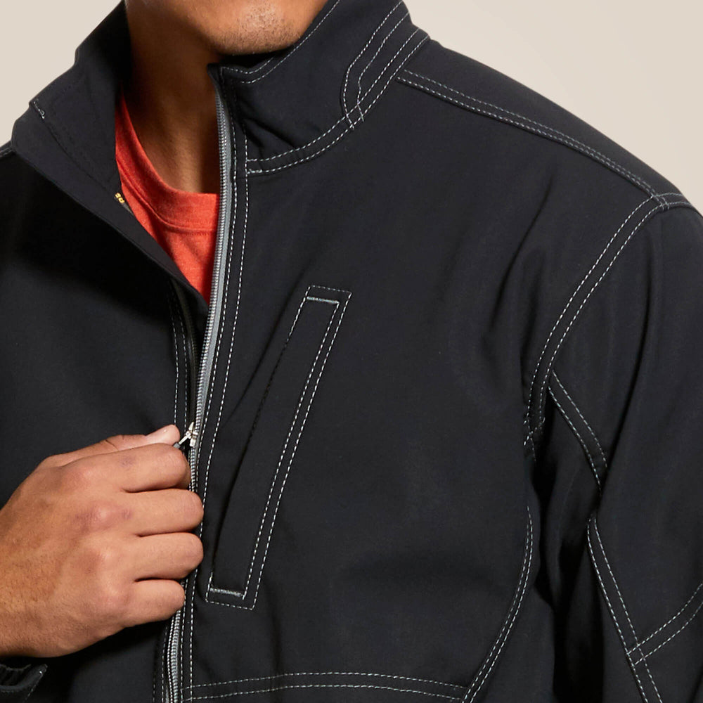 Rebar Stretch Canvas Softshell Jacket Men - BLACK