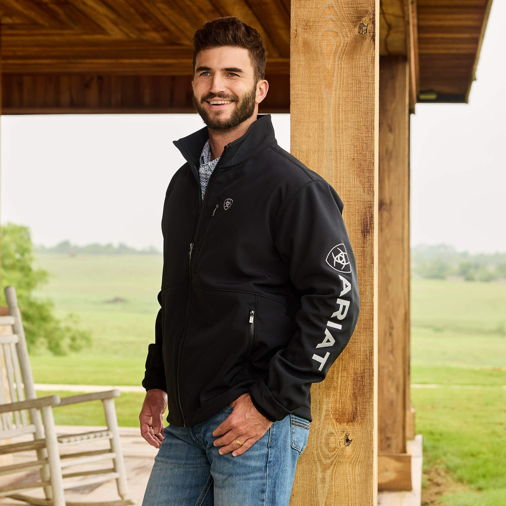 Logo Softshell Jacket Men - BLACK