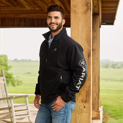 Logo Softshell Jacket Men - BLACK