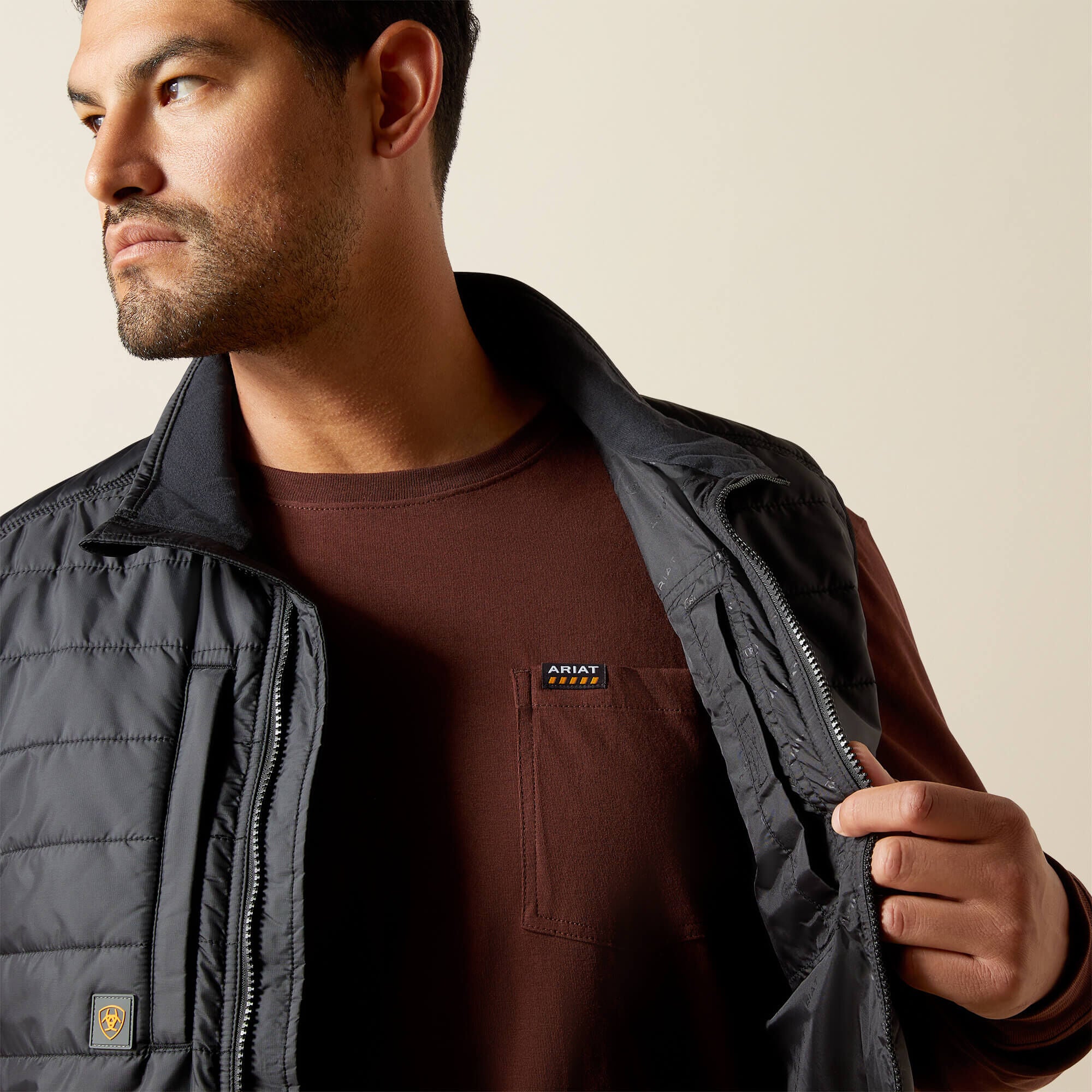 Rebar Cordura Ripstop Lightweight Insulated Vest Men - BLACK