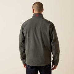 Logo Softshell Jacket Men - CHARCOAL/AMERICANA