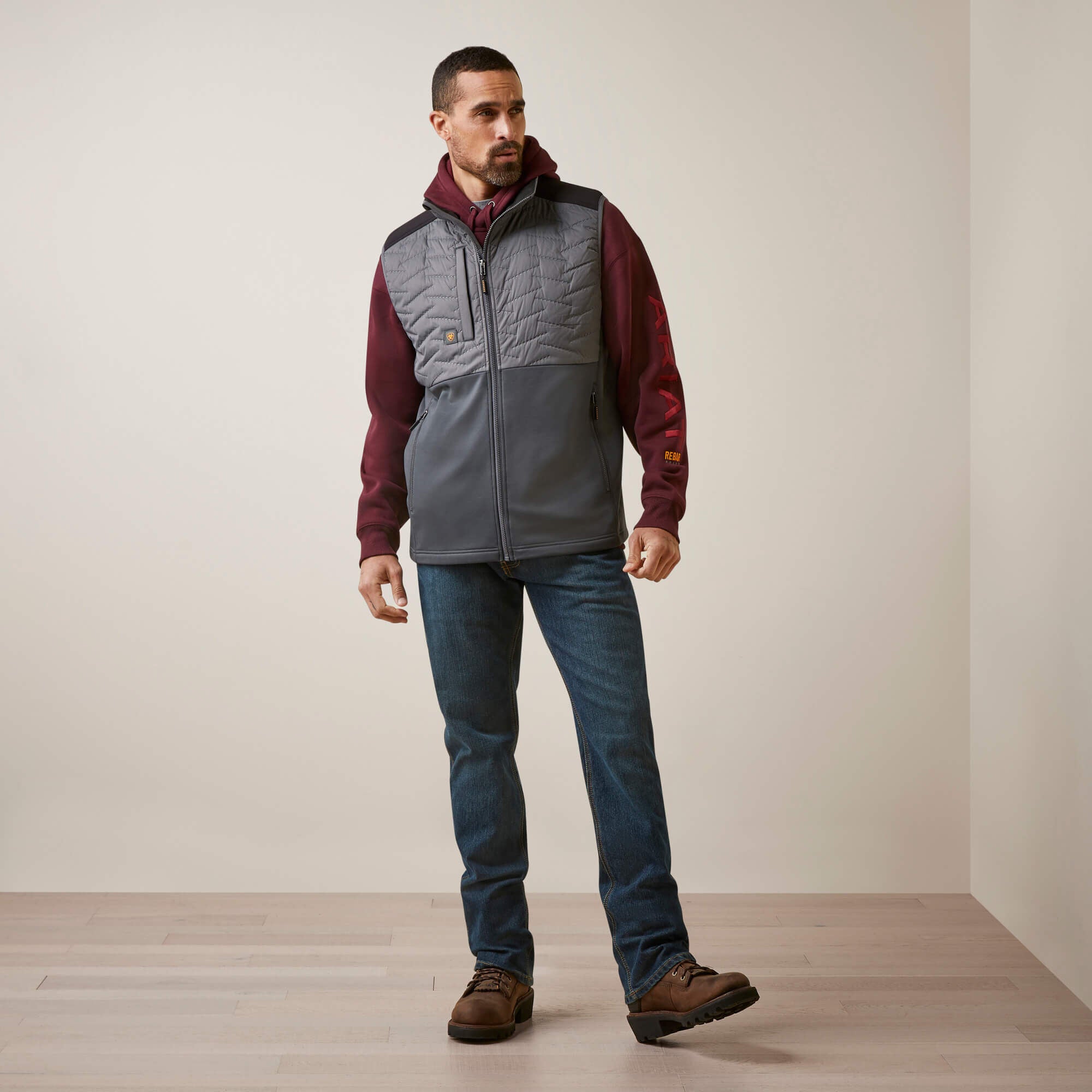 Rebar Cloud 9 Insulated Vest Men - REBAR GREY
