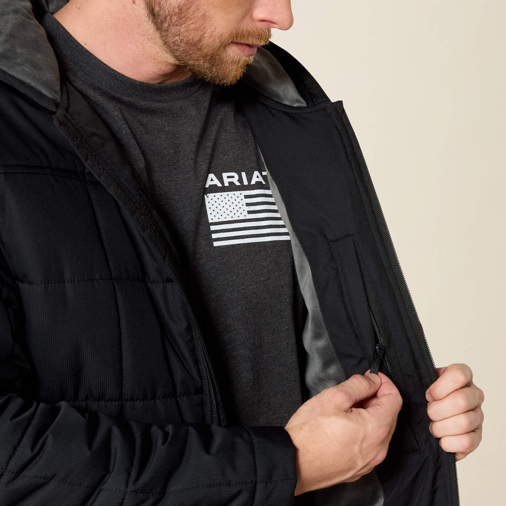 Crius Hooded Insulated Jacket Men - BLACK