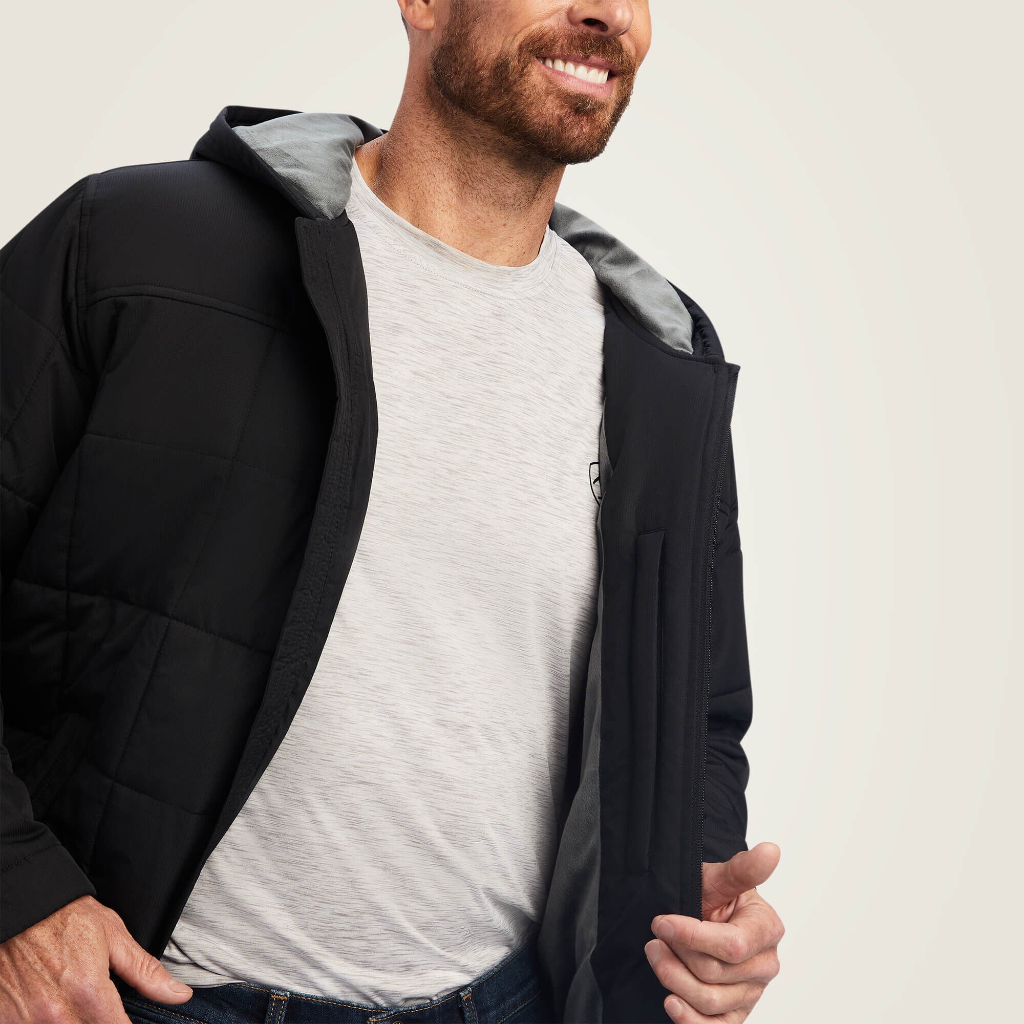 Crius Hooded Insulated Jacket Men - BLACK