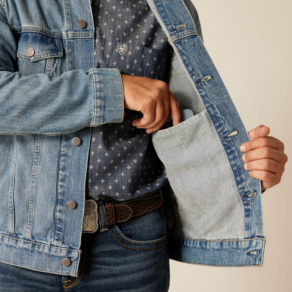 Denim Trucker Jacket Men - ROBY