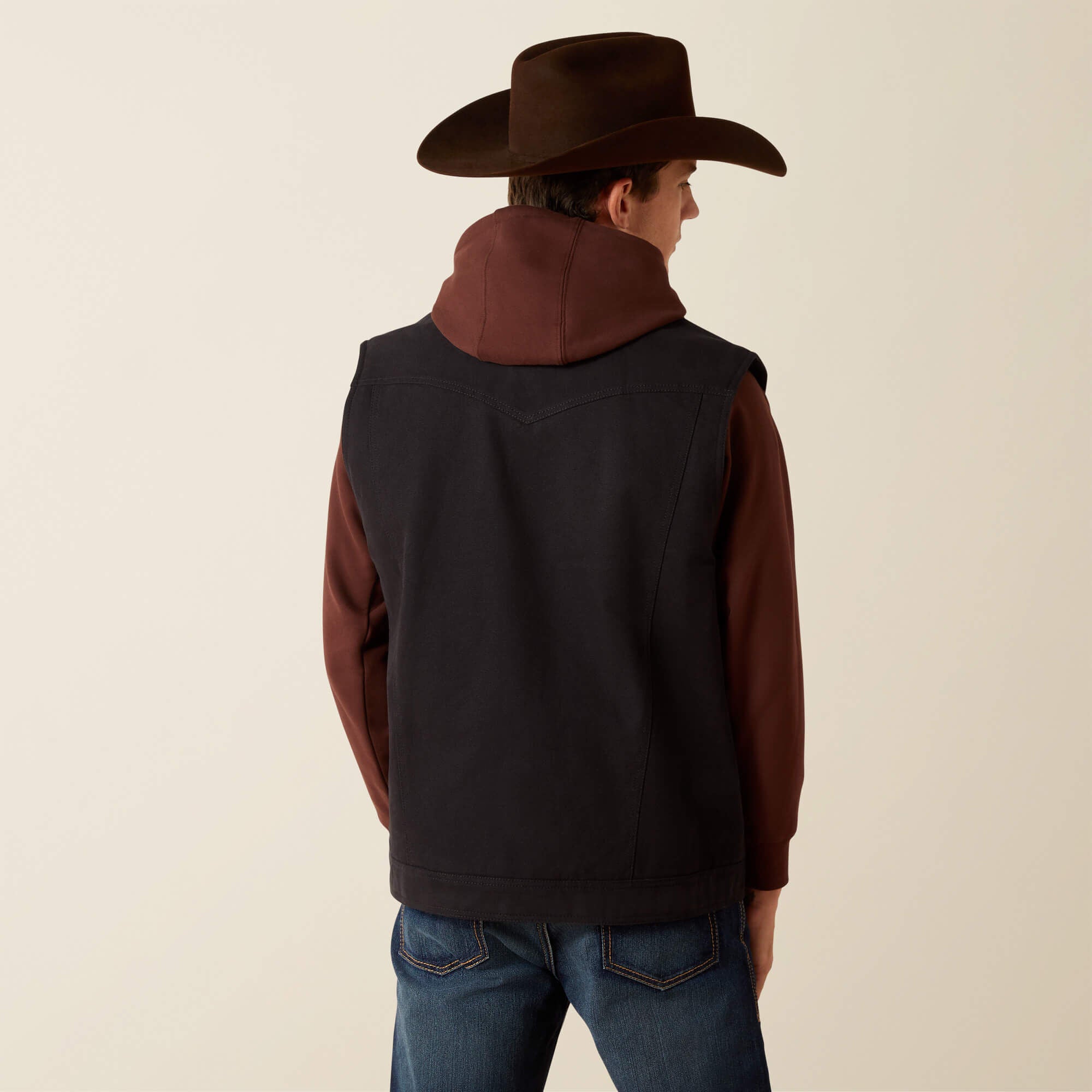 Canvas Rancher Vest Men - BLACK