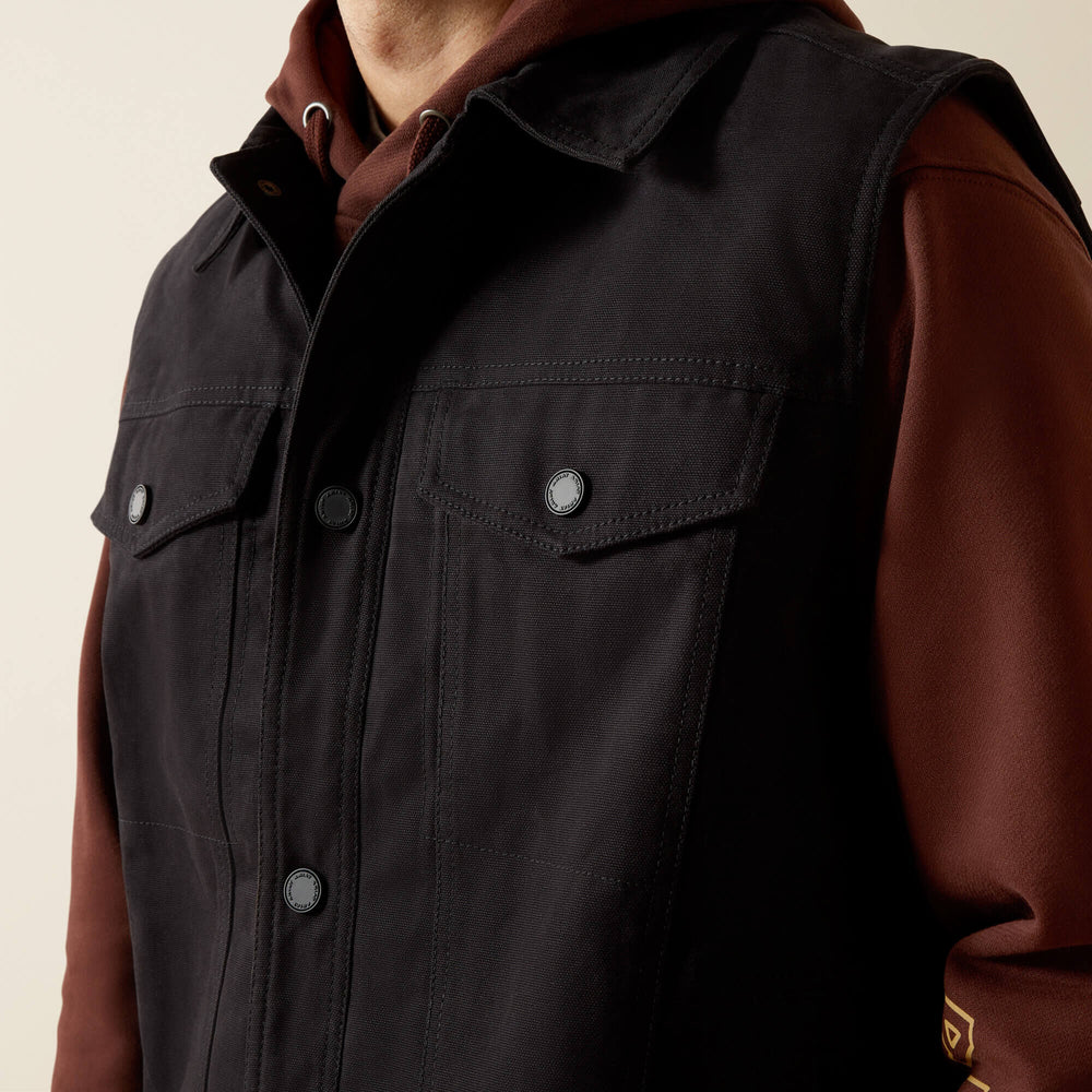 Canvas Rancher Vest Men - BLACK