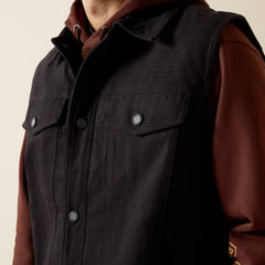 Canvas Rancher Vest Men - BLACK