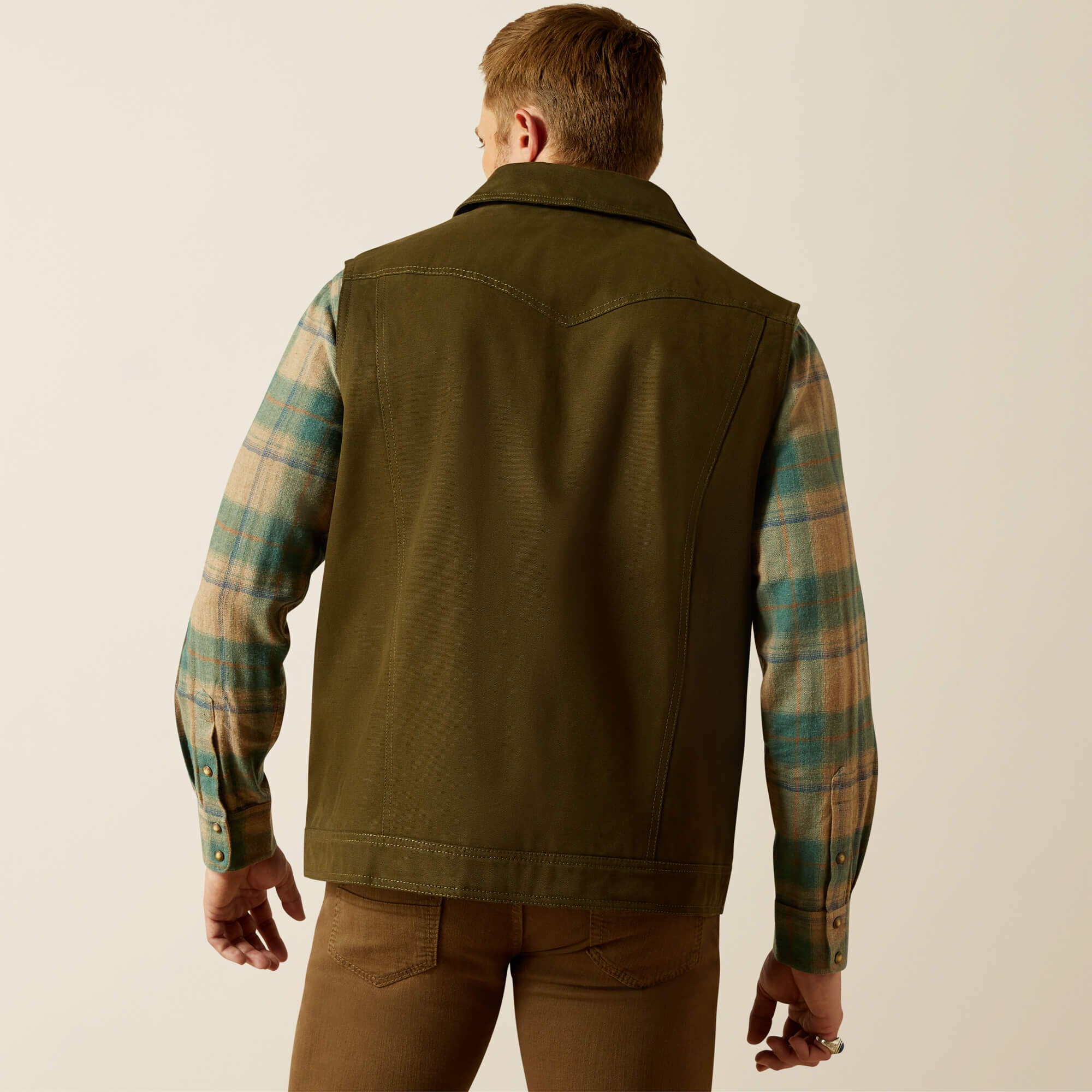 Canvas Rancher Vest Men - DESERT SAND