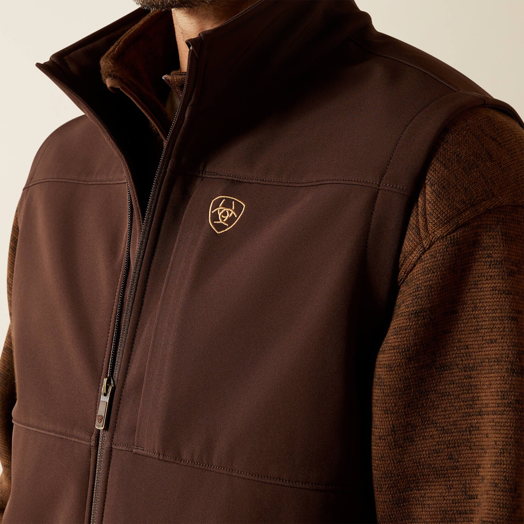 Vernon Softshell Vest Men - COFFEE BEAN