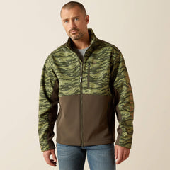 Logo Softshell Jacket Men - EARTH GREEN CAMO