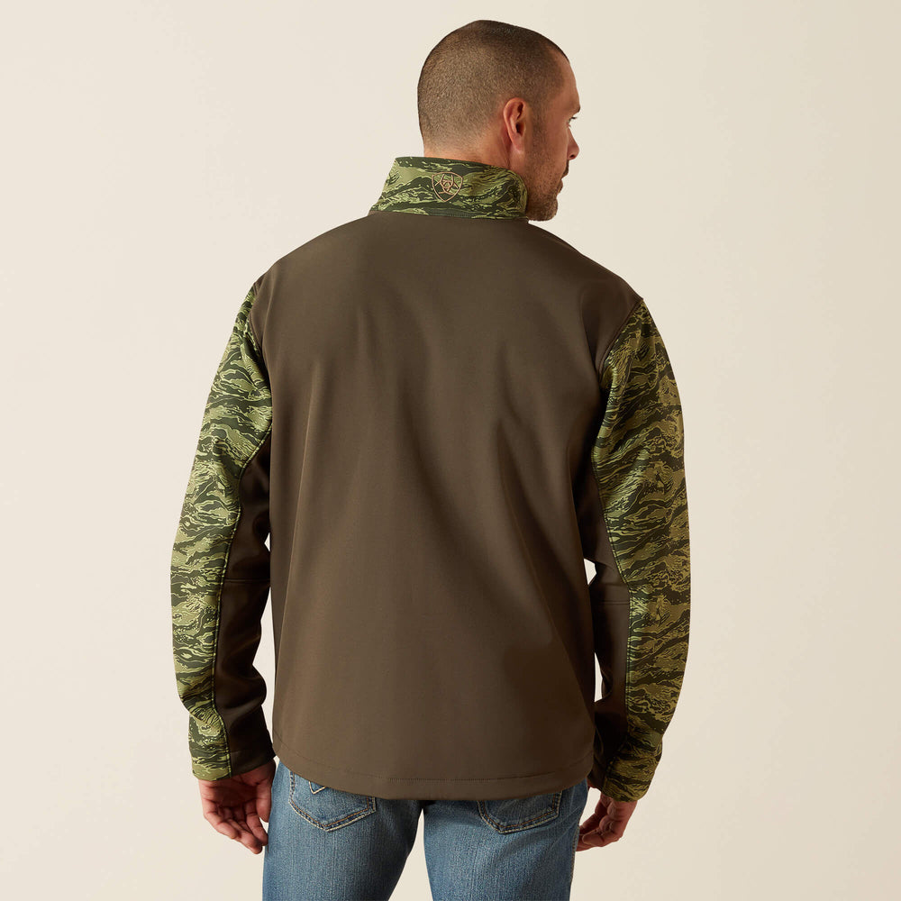 Logo Softshell Jacket Men - EARTH GREEN CAMO