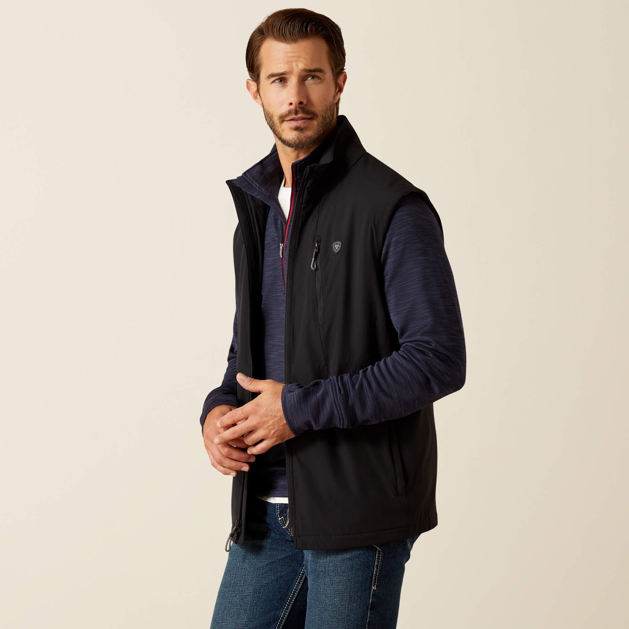 Rion StretchShell Insulated Vest Men - BLACK