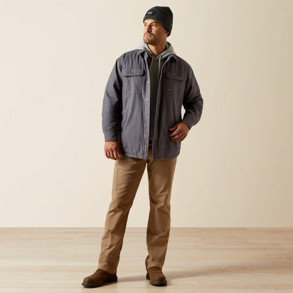 Rebar Canvas Shirt Jacket Men - REBAR GREY