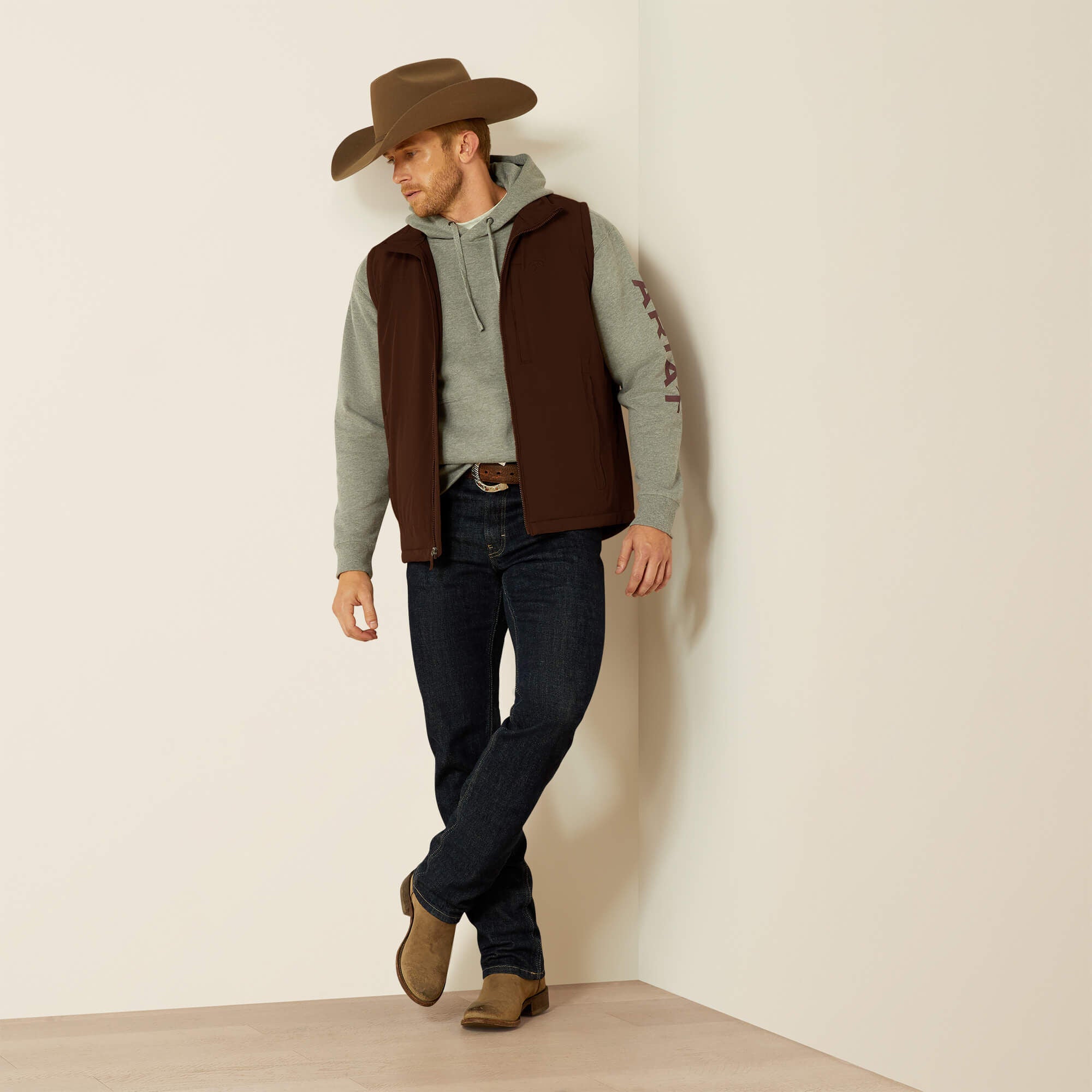 Pioneer Stretchshell Vest Men - CARAFE BROWN