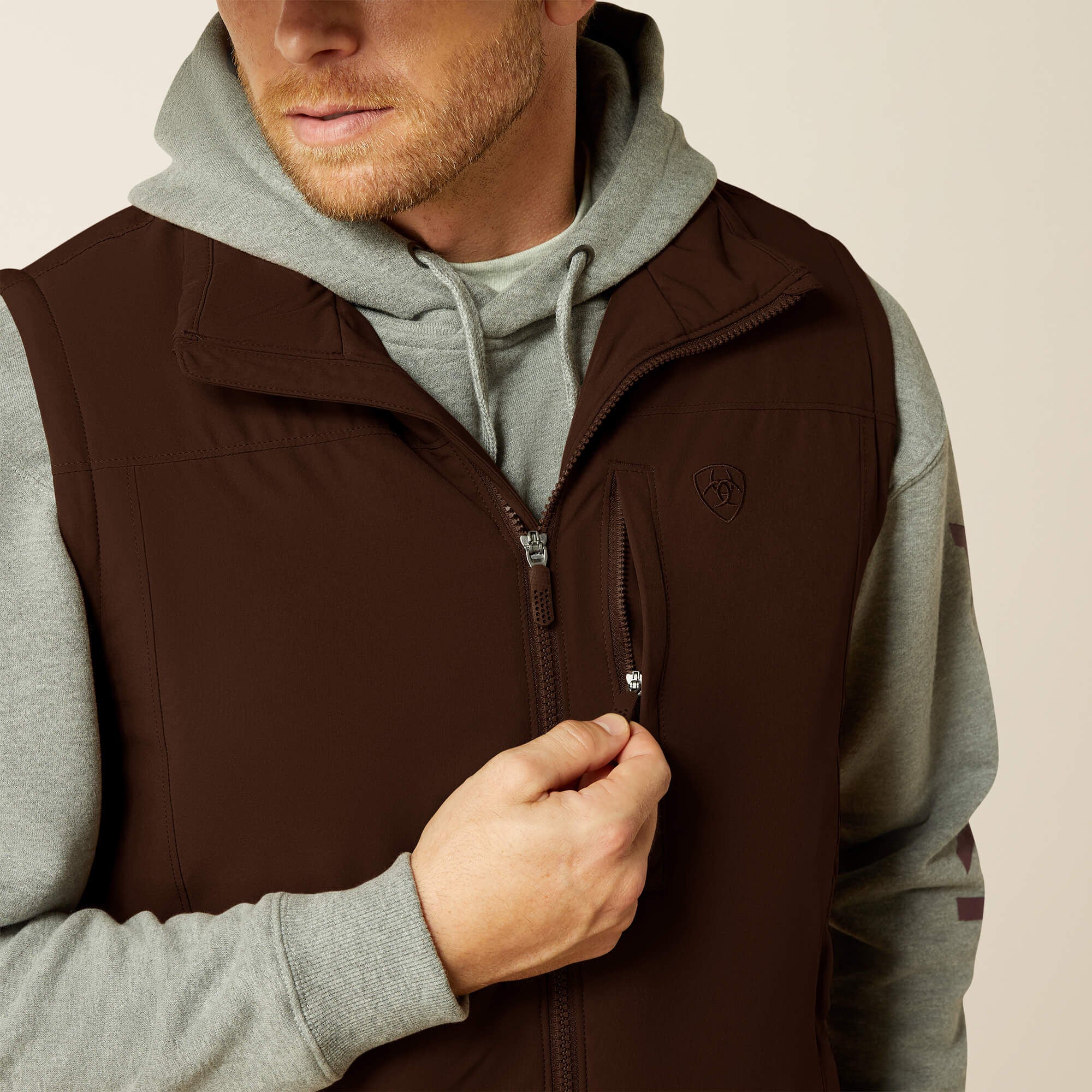 Pioneer Stretchshell Vest Men - CARAFE BROWN