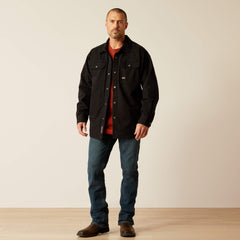 Rebar Canvas Shirt Jacket Men - BLACK